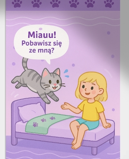 Książeczka obrazkowa "Deszczowy dzień u Kasi"