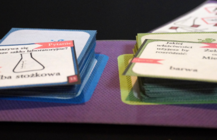 Klasa 7 i 8. Chemia. Gra karciana - "Pytanie czy wyzwanie?"