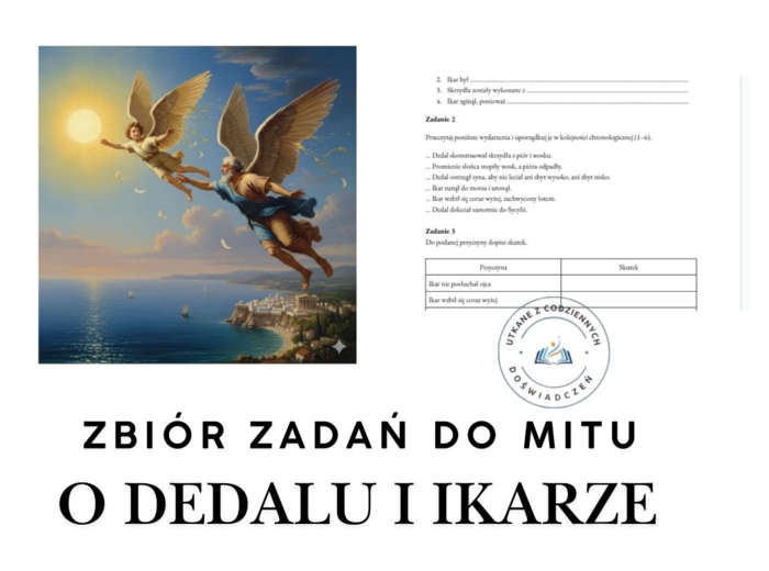 Zbiór zadań do mitu o Dedalu i Ikarze