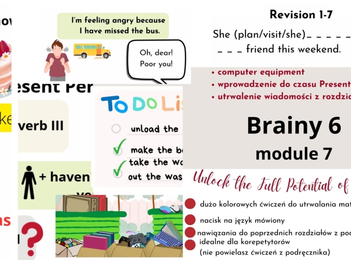 Brainy 6, module 7, materiały rozszerzające podręcznik, II edycja, wprowadzenie do Present Perfect