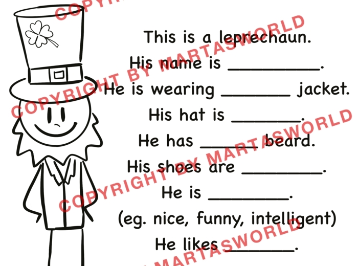 🍀 St. Patrick’s Day – kreatywna karta pracy do nauki angielskiego