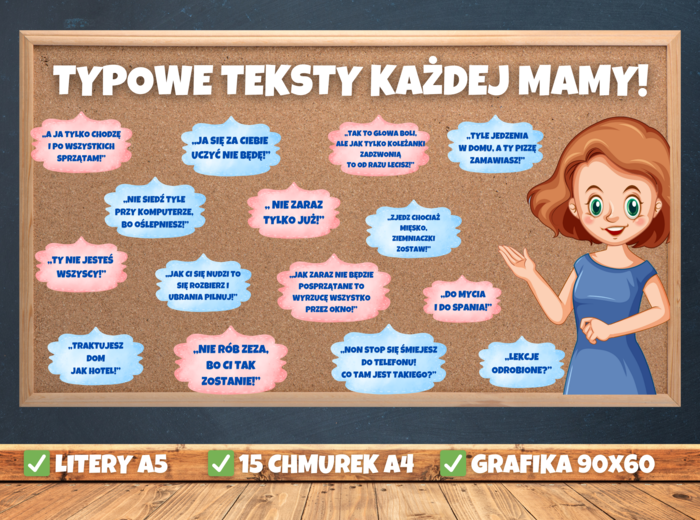Gazetka szkolna - TYPOWE TEKSTY KAŻDEJ MAMY!