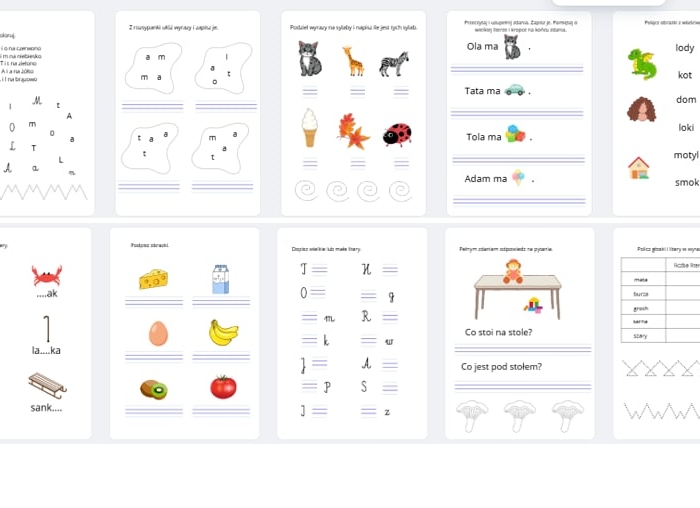 Zadania dla pierwszaka