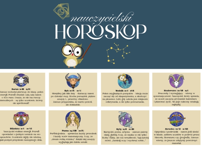 Gazetka szkolna - Horoskop Nauczycielski