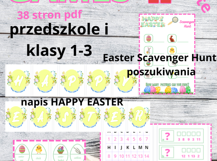 Easter Games- last minute