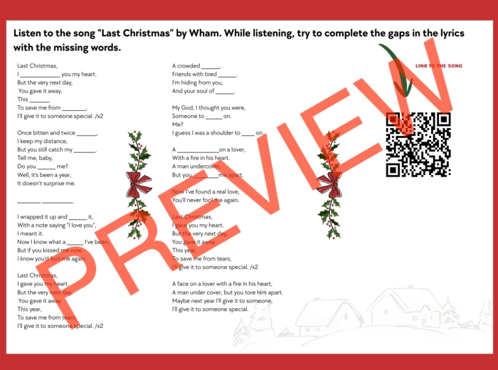 Świąteczna karta pracy