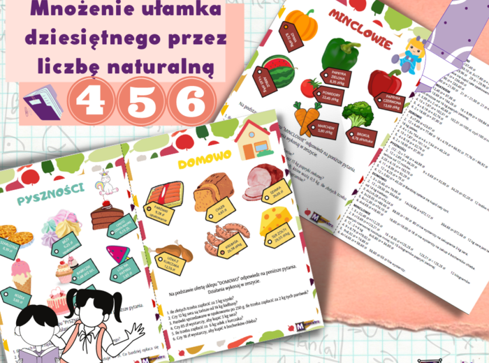 Mnożenie ułamka dziesiętnego przez liczbę naturalną -zamiast kartkówki/praca w grupie