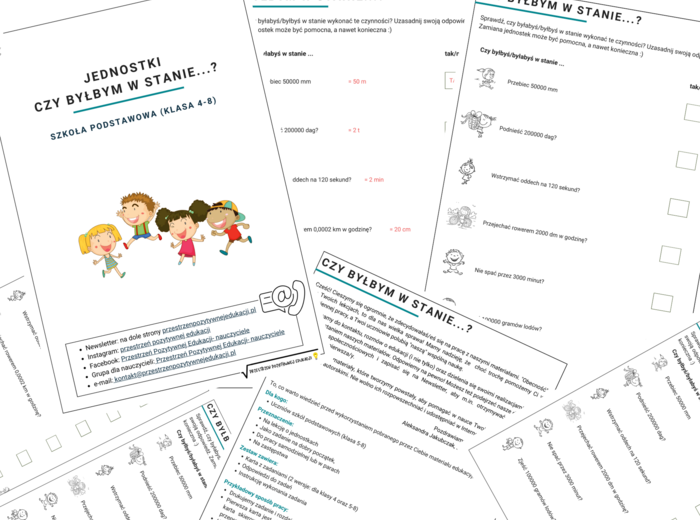Jednostki "Czy byłbym w stanie...? (klasa 4-8)