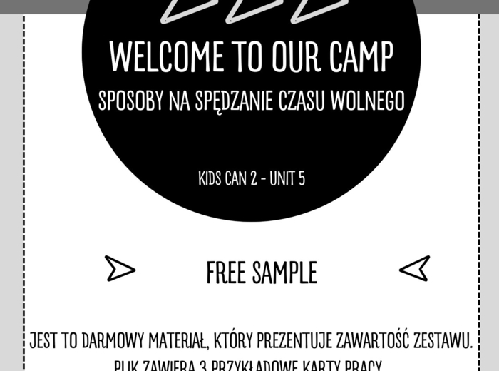 Welcome to our camp - outdoor activities - (Kids Can 2) free sample