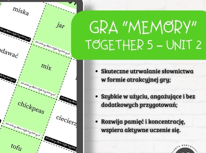 Gra Memory - Together 5 – Unit 2