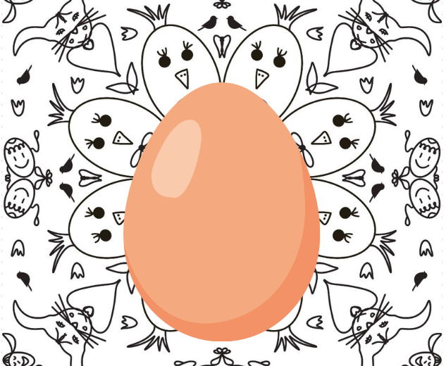 Wielkanocna mandala do kolorowania