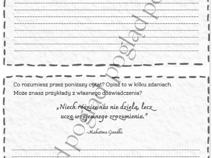 Dzień tolerancji - gazetka + karty pracy