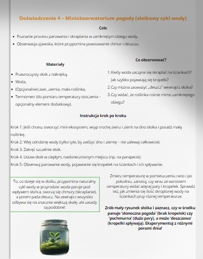 Proste doświadczenia przyrodnicze