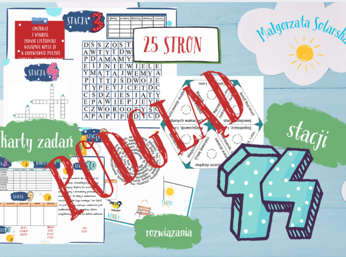 Odmienne części mowy- stacje zadaniowe