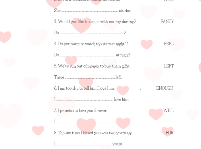 FULL OF LOVE E8 EXTENDED VALENTINE’S REVISION SET- zestaw z nagraniami