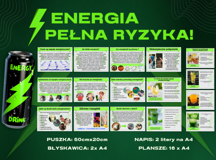 ENERGETYKI / NAPOJE ENERGETYCZNE - Gazetka edukacyjna