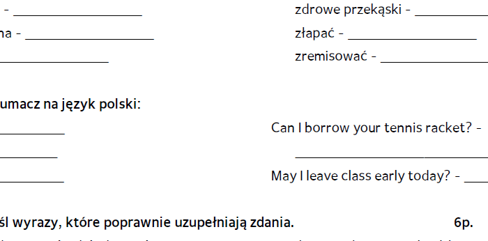 Brainy 7 unit 6 sprawdzian