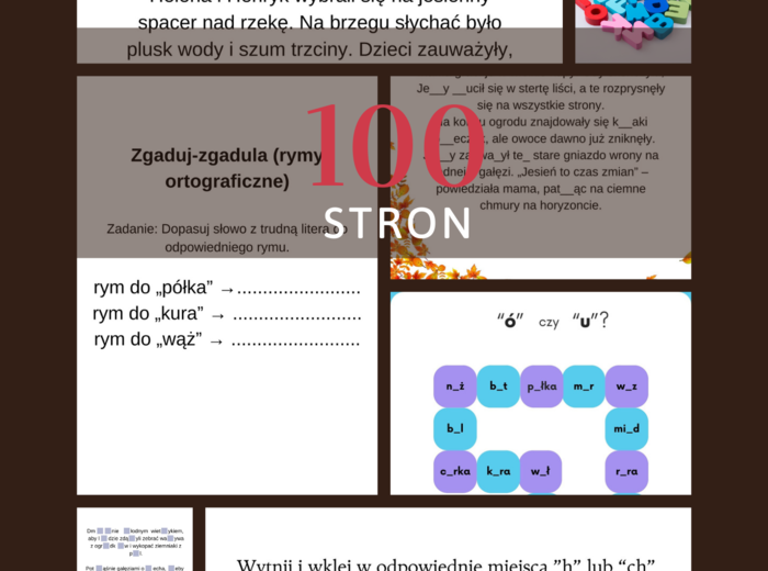 Kart Pracy – 100 stron ćwiczeń ortograficznych i czytania ze zrozumieniem