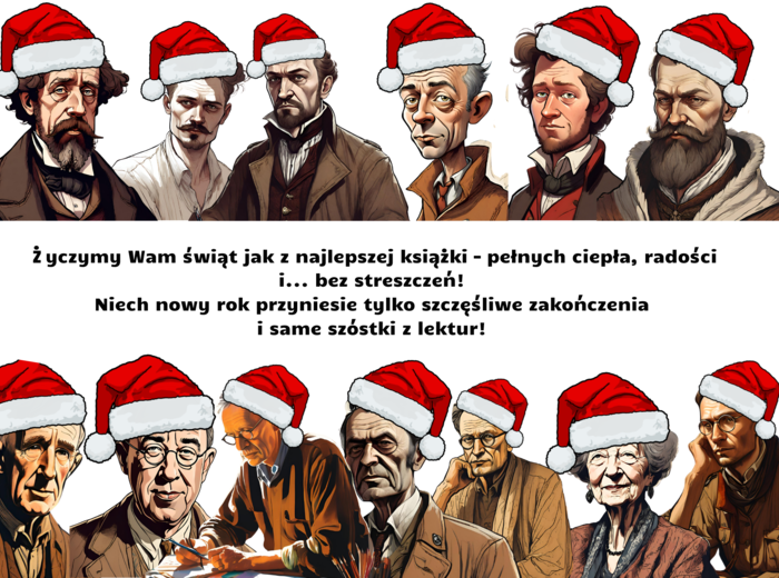 Świąteczna gra/gazetka literacka "I kto to mówi?" autorzy o lekturach klas 4-8