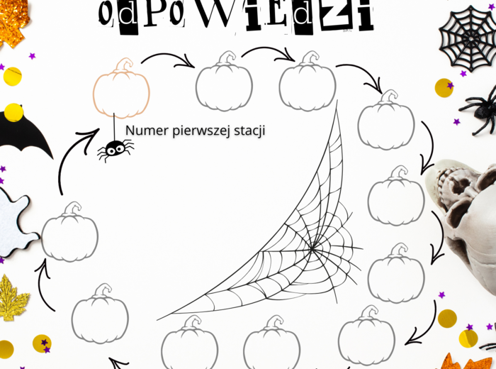 Cechy podzielności - stacje zadaniowe ( Halloween?)