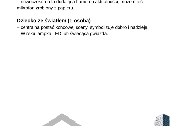 Betlejem w mieście - współczesne Jasełka