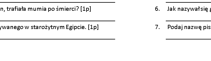 Kartkówka - Izrael i Egipt