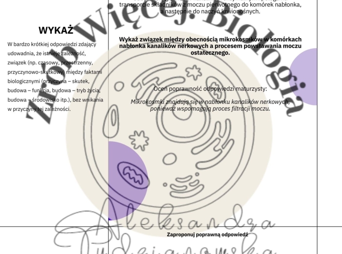 Jak formułować odpowiedzi na maturze z biologii? Karty pracy.