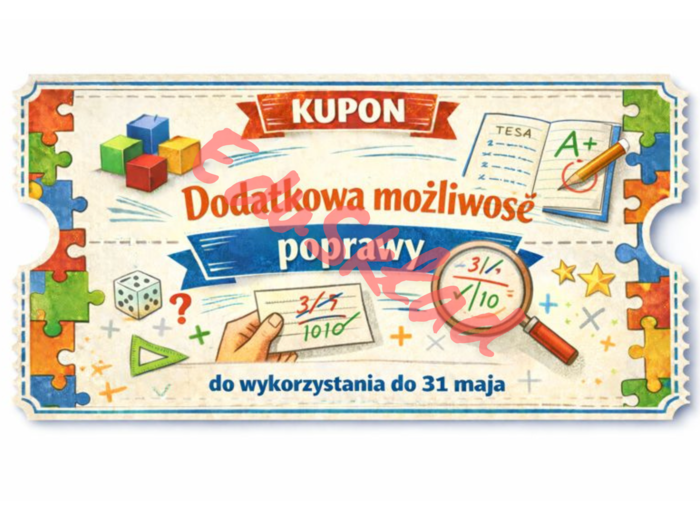 📘 Kupony motywacyjne na matematykę - Wersja 2