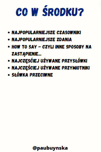 ANGIELSKI, NAJWAŻNIEJSZE WYRAŻENIA, SŁOWA PO ANGIELSKU