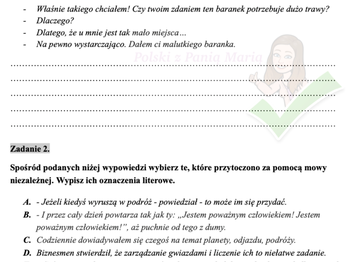 wiedza o języku na egzaminie ósmoklasisty - Zestaw nad Zestawami