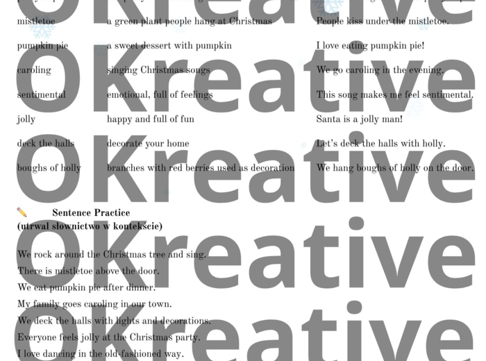 🎅 Christmas Songs – nauka angielskiego ze świątecznymi hitami! (poziom A1/A2) 37 stron!piosenki świąteczne, Boże Narodzenie, angielski na święta, nauka przez piosenki, świąteczne zajęcia, Christmas songs, materiały dla nauczyciela, flashcards, zabawy na