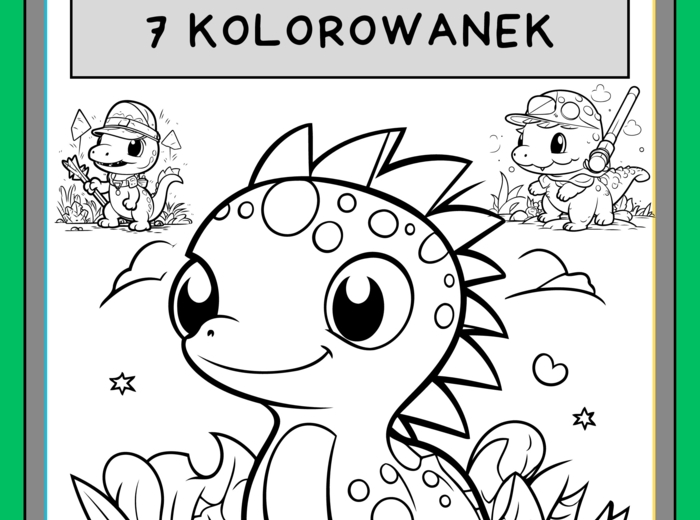 Dinozaur kolorowanki