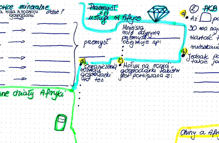 Przymysł i usługi w Afryce - karta pracy