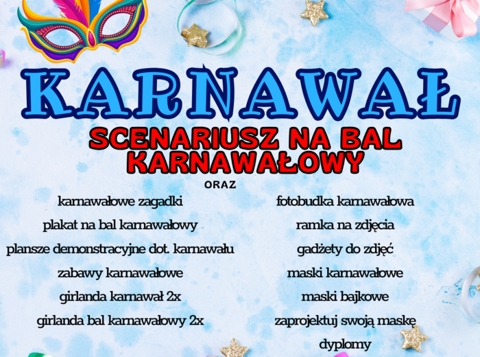 Pakiet KARNAWAŁ/ BAL KARNAWALOWY
