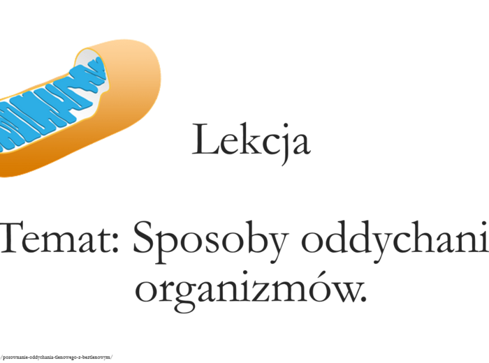 Klasa 5 - Sposoby oddychania organizmów - prezentacja