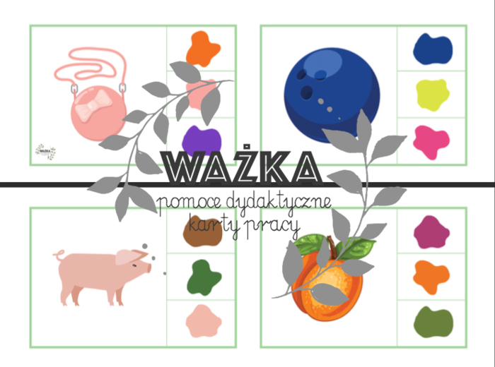 Kolory - zabawa z klamerkami