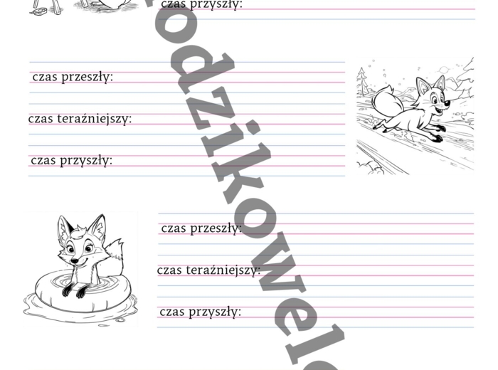 Co robi lisek- czasy czasownika