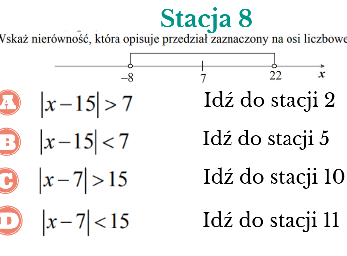 Stacje zadaniowe na początek roku szkolnego nr 1