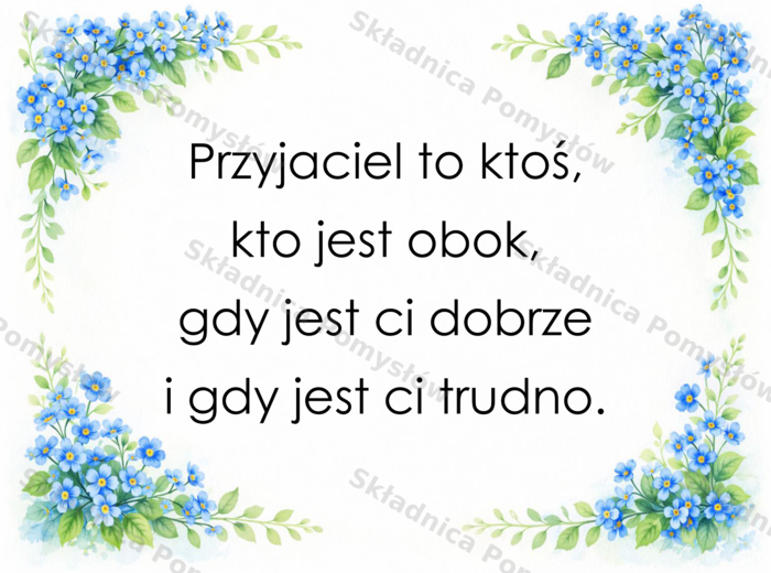 Gazetka szkolna: Przyjaźń - cytaty w ramkach (15 kart A4) + mini karty PDF - dekoracja