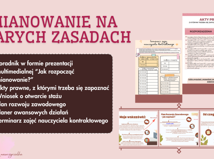 Mianowanie na starych zasadach - poradnik + zestaw dokumentów NA START