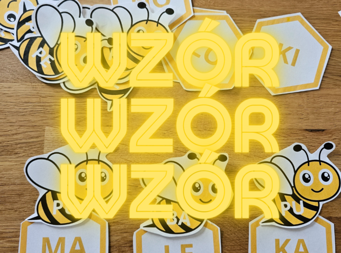 Pszczółki - czytanie sylabowe, sylaby otwarte