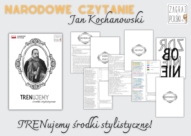 TRENujemy środki stylistyczne! – Jan Kochanowski, "Treny" – Narodowe Czytanie 2025 – materiał dla SP (pełny pomysł na lekcję bez podręcznika)