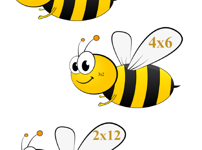 Jesienna tabliczka mnożenia - dekoracja