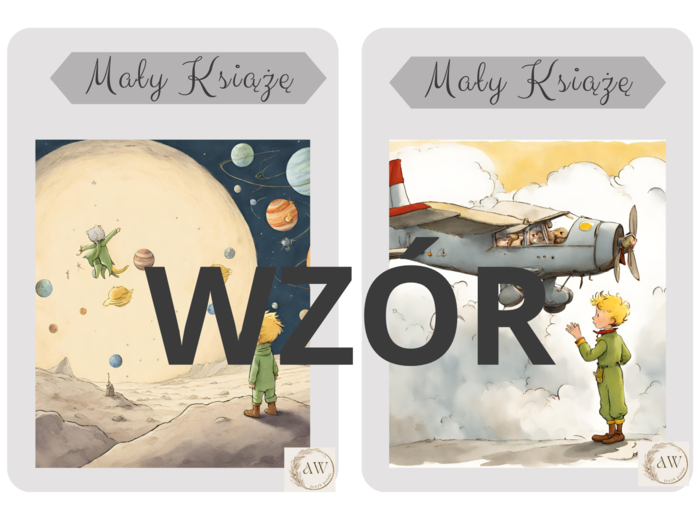 Lekturowe karty do gry "Mały Książę" Materiał cyfrowy