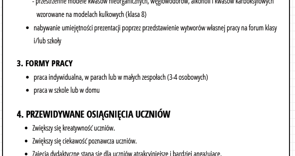 Innowacja pedagogiczna modelowanie w chemii canva chemia