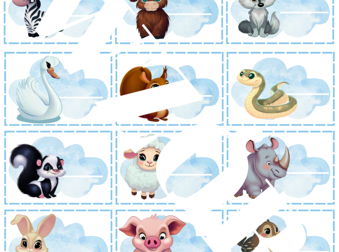 Na rozpoczęcie roku dekoracje- pakiet chmurki