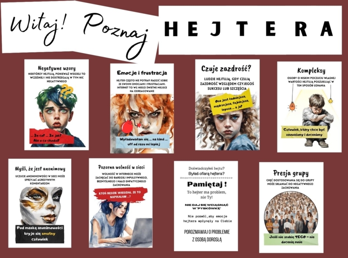 Hejt - całoroczna gazetka profilaktyczna - kim jest hejter