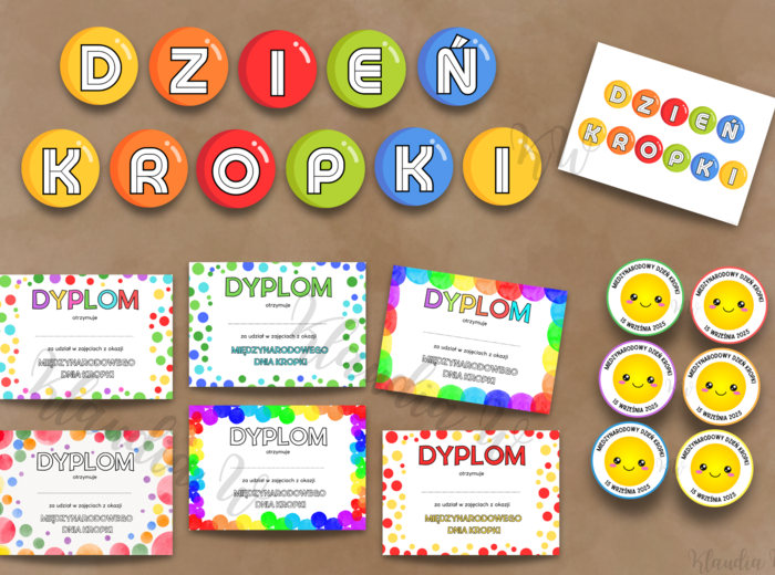 Międzynarodowy Dzień Kropki - zestaw