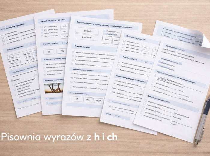 PISOWNIA WYRAZÓW Z H I CH [Karta pracy, sprawdzian]