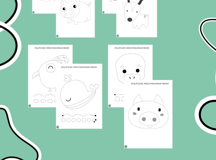 ZWIERZĄTKA - ĆWICZENIA GARFOMOTORYCZNE DLA PRZEDSZKOLAKÓW